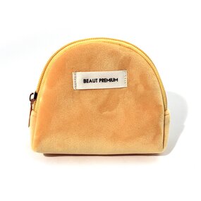 Makeup Bag Manufacturer - Personalized Recycled Super Soft Velour Peach Skin Lining