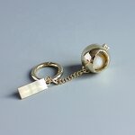 Keyring Manufacturer - Branded Luxury Custom Gold Plated Zinc Alloy with Perfume Ball