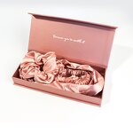 Headband Set Manufacturer - Custom Branded 100% RPET Silk Satin Knot Scrunchies