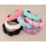 Headband Manufacturer - Custom Label Sponge Padded Soft Thick Terry Cloth Bubble