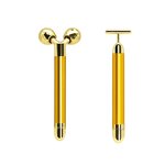 Beauty Bar Manufacturer - 24K T Shape Face 3D Massage Roller for Lifting Tightening