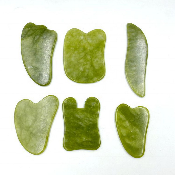 Gua Sha Stone Set Manufacturer - Green Jade Stone for Facial Lifting & Body Massage