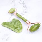 Jade Stone Massager Manufacturer - Luxury Xiuyan Natural Frictionless Gua Sha Roller