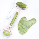 Jade Stone Massager Manufacturer - Luxury Xiuyan Natural Frictionless Gua Sha Roller