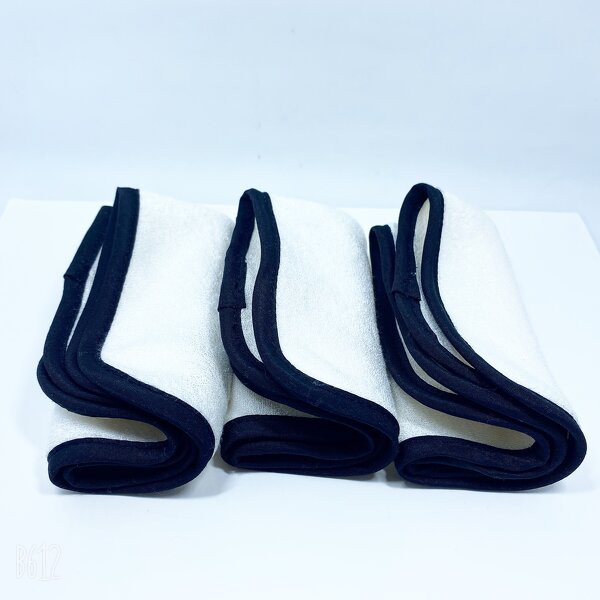 Face Towels Manufacturer - White Bamboo Fiber Makeup Remover Cloth 3pcs/set