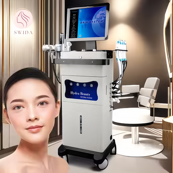 Hydro Dermabrasion Machine Manufacturer - SWIDA Standing 14-in-1 Oxygen Jet Aqua Peel US AU