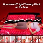 IDEATHERAPY Red Light Therapy Bed Manufacturer - 660/850nm Full Body Sauna Mat Red Light Panel Tool