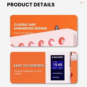 IDEATHERAPY RL300 MAXc/PT Panel Manufacturer - 5 Wavelengths High Irradiance Infrared Red Light Lamp Tool