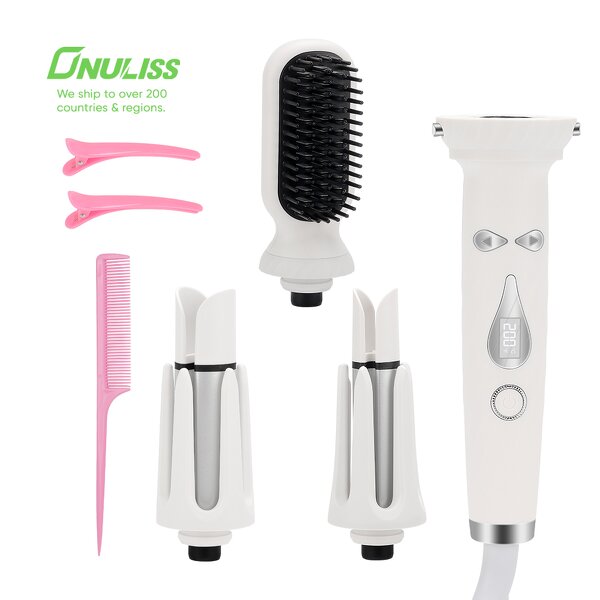 Hair Curler Manufacturer - Auto Ceramic Cordless USB Rechargeable with LCD Display