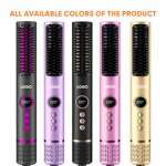 Hair Straightening Brush Manufacturer - New Hot and Cold Air with Blue Light Care