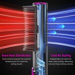 Hair Straightening Brush Manufacturer - New Hot and Cold Air with Blue Light Care