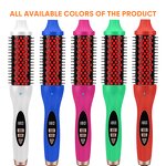Hair Curling Brush Manufacturer - New Model Hot Round Comb Electric Thermal Red Light
