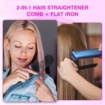 Hair Straightener Brush Manufacturer - Wireless Ceramic with Battery USB Rechargeable