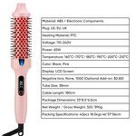 Hair Brush Manufacturer - New Heated Round Ionic Infrared Curling Iron Ceramic