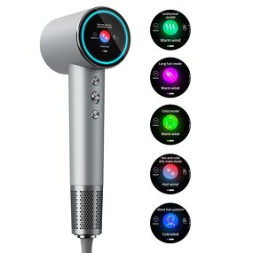 Hair Dryer Manufacturer - 2025 Professional Intelligent Temperature Display Ionic 1600W