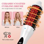 Hair Curling Brush Manufacturer - New Model Hot Round Comb Electric Thermal Red Light