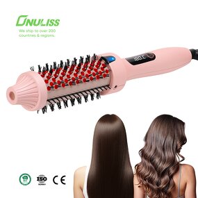 Hair Brush Manufacturer - New Heated Round Ionic Infrared Curling Iron Ceramic