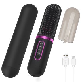 Hair Straightener Brush Manufacturer - Wireless Ceramic with Battery USB Rechargeable