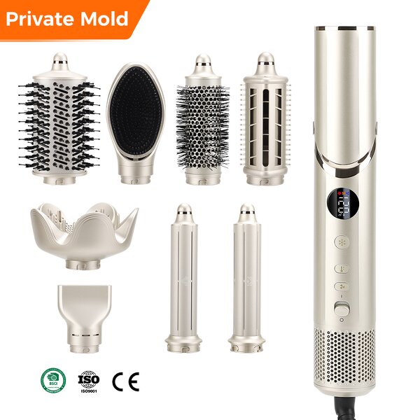Hair Straightener Manufacturer - One Step Hot Air Brush 8-in-1 BLDC Multifunction