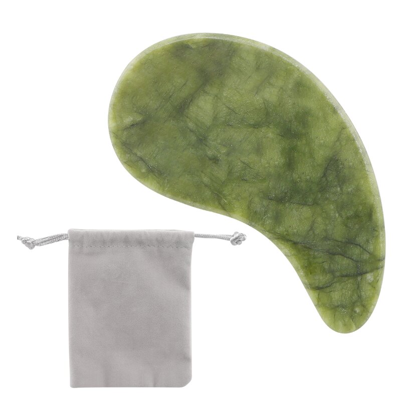 Gua Sha Massager Manufacturer - Custom Natural Xiuyan Jade for Cheeks Jawline Forehead