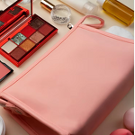 Triangle Shape Plastic Packaging Box Zipper Simple Design Candy Color Travel Toiletry Bag Wash Makeup Bag Promotion Storage