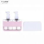 Pink Leak Proof Travel Kit Plastic Dispenser Shampoo Bottle Portable Cosmetic Storage Bottle Toiletries Skincare Kit Set
