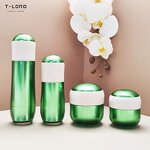 Luxury Square Cosmetic Set Packaging Containers 100ml Capacity Plastic Bottles Jars Pump Seal for Facial Cleanser Face Masks