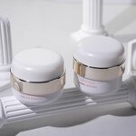 New Cosmetics Round Lid pink White 150ml Toner Lotion Glass Bottle 50g Face Cream Jar Sub-bottle Skin Care Product