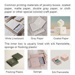 Luxury Women's Jewelry Gift Box with Clear Window Embossed Logo Flower Design for Mother's Day Gift Sets