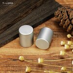 Glass Perfume Bottle with Flat Aluminium Cap Screen Printed Roll Seal Pump Sprayer Serum Cream Diffuser Packaging Boxed