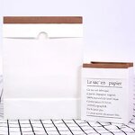 Custom Recycled Double-Deck Kraft Gift Paper Packaging Waterproof Flower Bouquet Printed with Logo for Candle Recycled Board