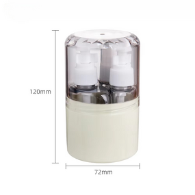 Travel-friendly 30ml/50ml PET Plastic Skin Care Serum Bottle Set Roll-on Pump Seal Screen Printed Shampoo Lotion Cream Liquid