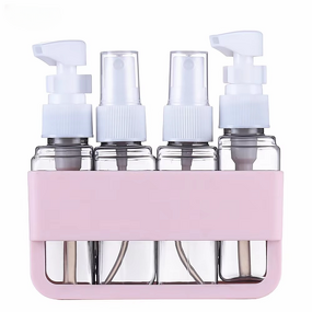 Customizable Screen Printing Travel Set Plastic Empty PET Bottles 500ml Roll Pump Shampoo Lotion Cream for Skin Care Serum