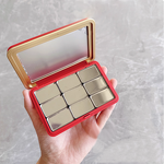 Makeup Eye Shadow Palette Red Rectangle Blush Case Power Compact Lipstick Container