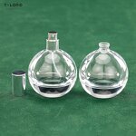 Wholesale 75ml Accept Custom Glass Perfume Bottles Transparent Glass Bottles with Spray Pump Perfume Empty Glass Bottle