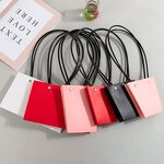 Wholesale Small Size Brown Kraft Paperboard Gift Bag with Handle Custom Design Flower Bouquet Packaging for Crafts Candles