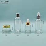 Thick Bottom Glass Oil Bottle Dropper Sealing Free Sample Carton Packaging Skin Care Cream Mascara Face Cream Hair-Freeze