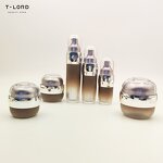 500ml Plastic Lotion Bottle Pump with 50ml 30ml Dropper Sealing Water Jar Containers for Skin Care Face Cream Use