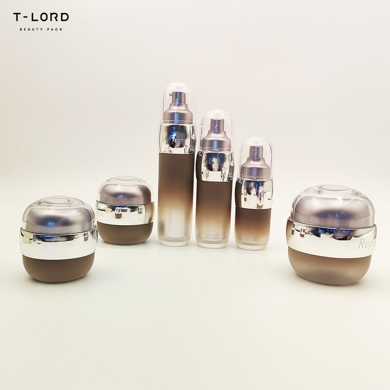 500ml Plastic Lotion Bottle Pump with 50ml 30ml Dropper Sealing Water Jar Containers for Skin Care Face Cream Use