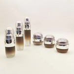Cosmetic Jar Bottle Set Plastic Lotion Bottle with Pump Head for Skin Care Packaging Durable and Easy-to-Use Containers