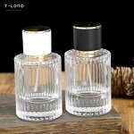 Luxury 100ml 50ml Perfume Glass Container Pump Sprayer Flat Empty Packaging Serum Diffuser Cream Water Skincare Screen