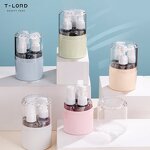 Travel-friendly 30ml/50ml PET Plastic Skin Care Serum Bottle Set Roll-on Pump Seal Screen Printed Shampoo Lotion Cream Liquid