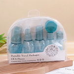 PET Pink Blue Skincare Kit Set Plastic Dispenser Shampoo Bottle Portable Bottle Leak Proof Travel Kit