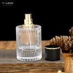 Luxury 100ml 50ml Perfume Glass Container Pump Sprayer Flat Empty Packaging Serum Diffuser Cream Water Skincare Screen