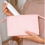 Soft Fabric Multifunction Cosmetic Bag for Girls with Inner Pouch Traveling Makeup Case and Beauty Bag for Promotions