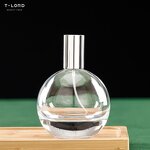 Wholesale 75ml Accept Custom Glass Perfume Bottles Transparent Glass Bottles with Spray Pump Perfume Empty Glass Bottle