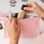 Triangle Shape Plastic Packaging Box Zipper Simple Design Candy Color Travel Toiletry Bag Wash Makeup Bag Promotion Storage