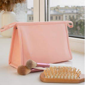 Soft Fabric Multifunction Cosmetic Bag for Girls with Inner Pouch Traveling Makeup Case and Beauty Bag for Promotions