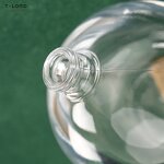 Mini Cylinder Glass Perfume Bottle with Pump 75ml Capacity Screen Printing Screw Cap 30ml/100ml Volumes Serum Hair Diffuser