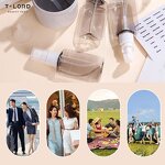 New Arrival Custom Traveling 4-In-1 Refillable Skin Care Bottle Set Empty Shampoo Squeeze Bottle Plastic Material